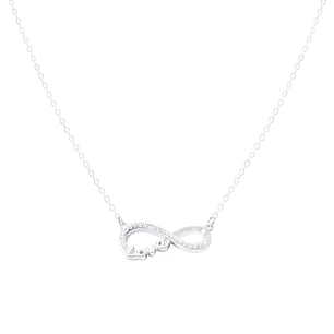 Collar de Plata Esterlina 925 Infinito Circón
