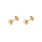 Aros de Oro 9kt Corazón Fluido Rosa Francia - Miniatura 3