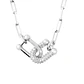 Collar de Plata Esterlina 925 Circon Entrelazado - Miniatura 2