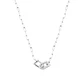 Collar de Plata Esterlina 925 Circon Entrelazado - Miniatura 3