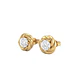 Aros de Oro 18Kt  Remolino Circon - Miniatura 1