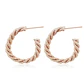 Aros de Plata Esterlina 925 Argollas Rose Revestido en Oro 18kt - Miniatura 1