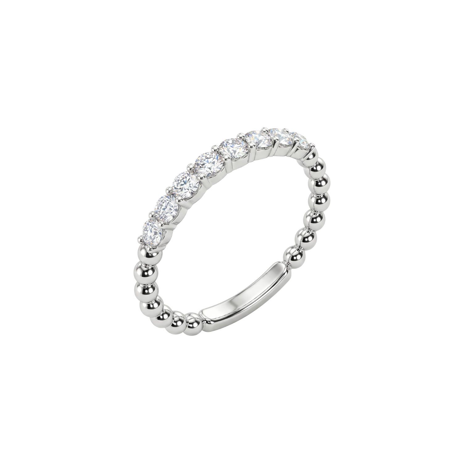 Anillo Oro Blanco 18kt Diamantes 38 Pts Tiara 1