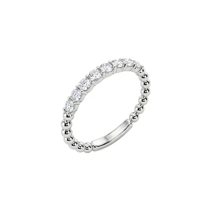 Anillo Oro Blanco 18kt Diamantes 38 Pts Tiara