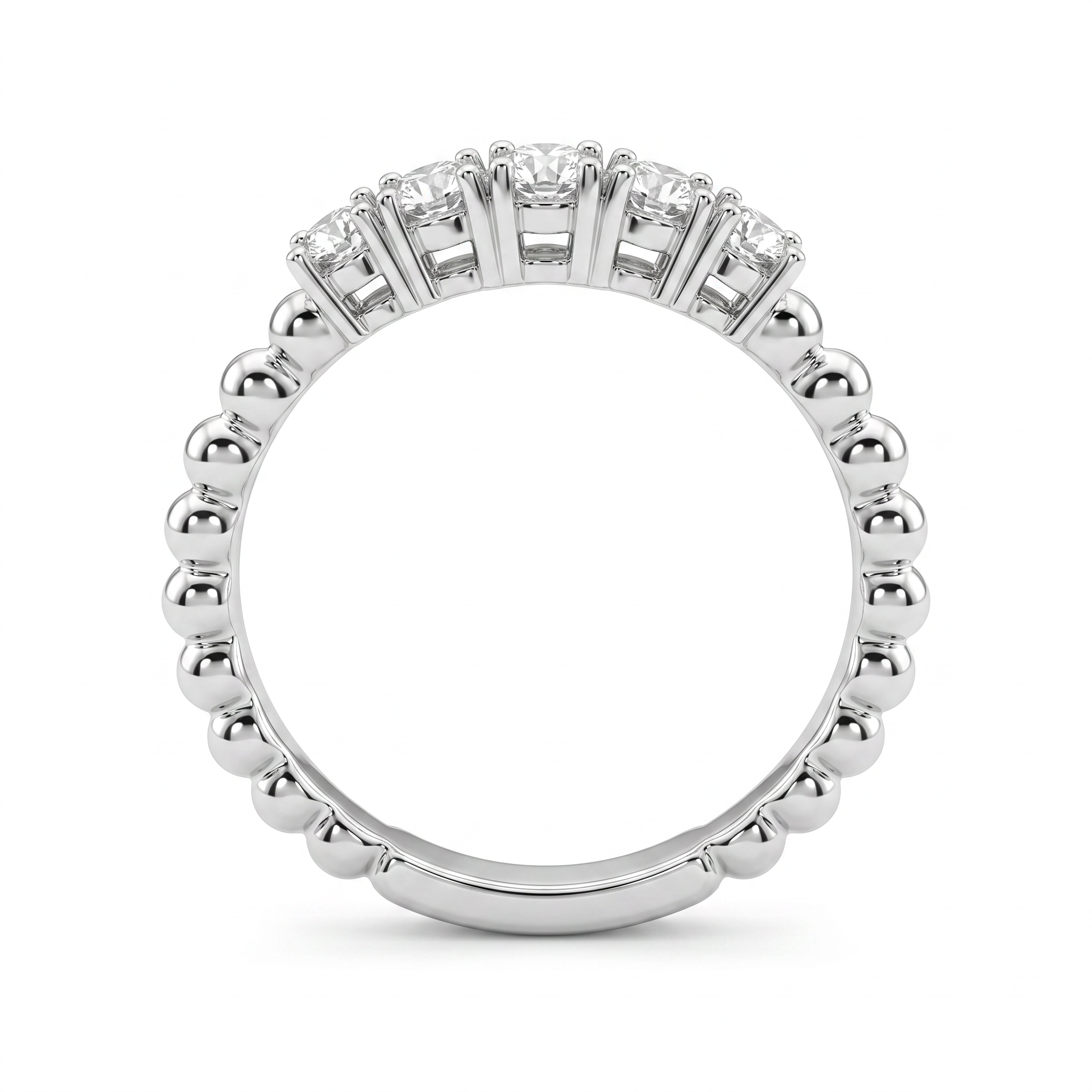Anillo Oro Blanco 18kt Diamantes 38 Pts Tiara 3