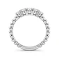 Anillo Oro Blanco 18kt Diamantes 38 Pts Tiara - Miniatura 3