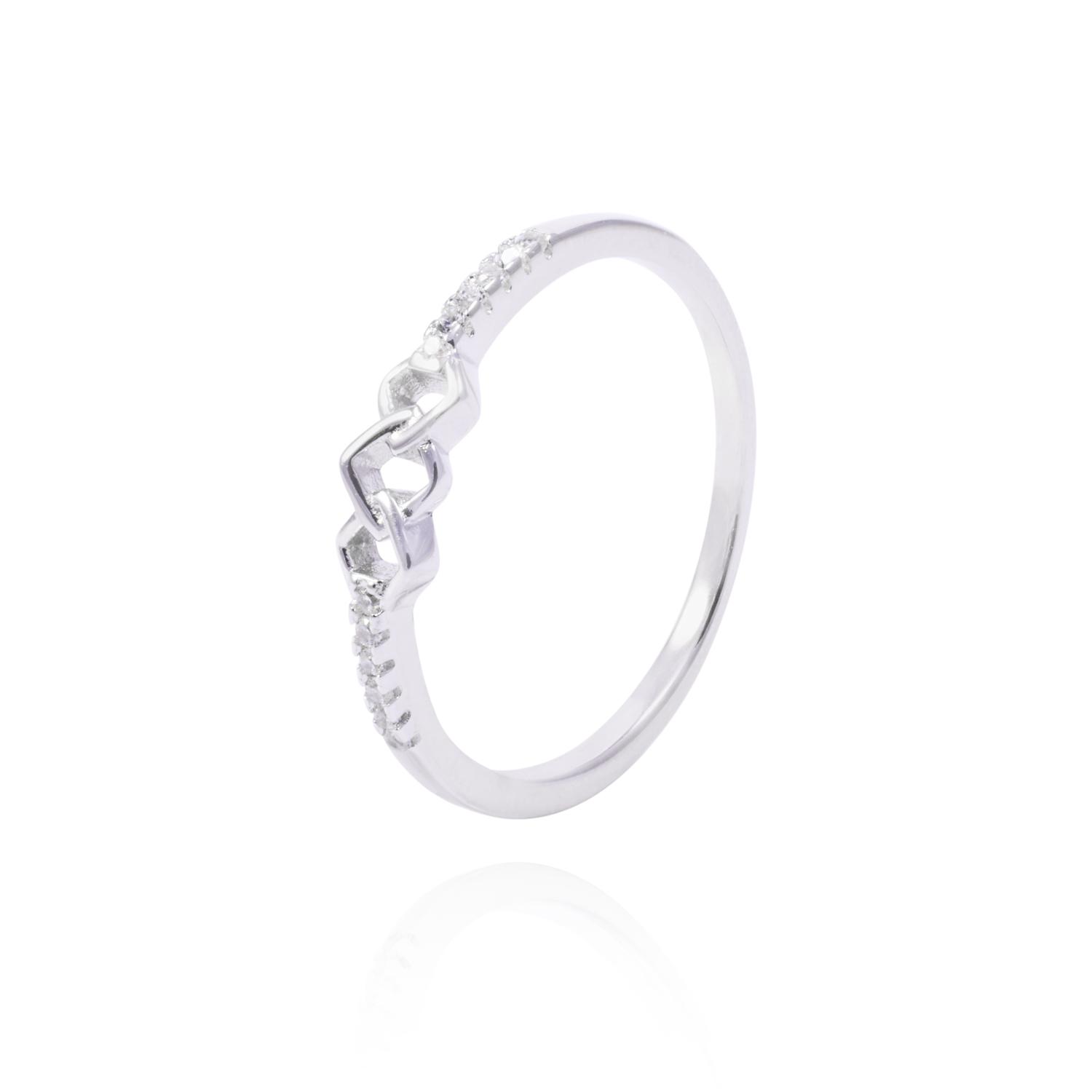 Anillo de Plata Esterlina Estilo Rombo Circones 1