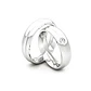 Par Argollas Matrimonio de Platino Cuore 4,5mm con Diamante 3Pts - Miniatura 3