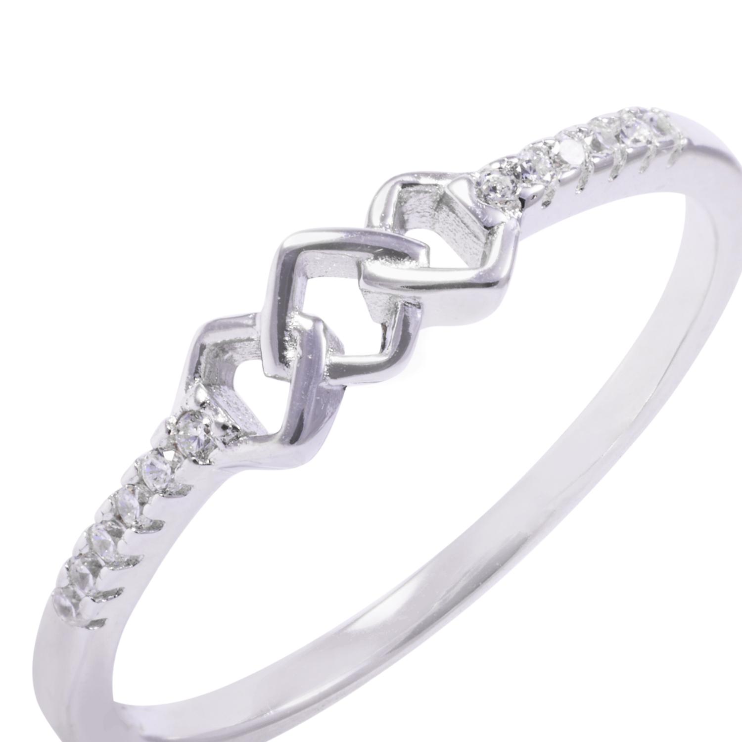 Anillo de Plata Esterlina Estilo Rombo Circones 2
