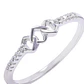 Anillo de Plata Esterlina Estilo Rombo Circones - Miniatura 2