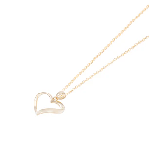Colgante Oro Amarillo 18kt Corazón Moderno