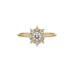 Anillo Oro Amarillo 14kt Copo de Nieve Circonita - Miniatura 3