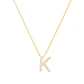 Collar Oro 18kt Letra K Diamantes 10Pts | Danielle Costantini - Miniatura 1