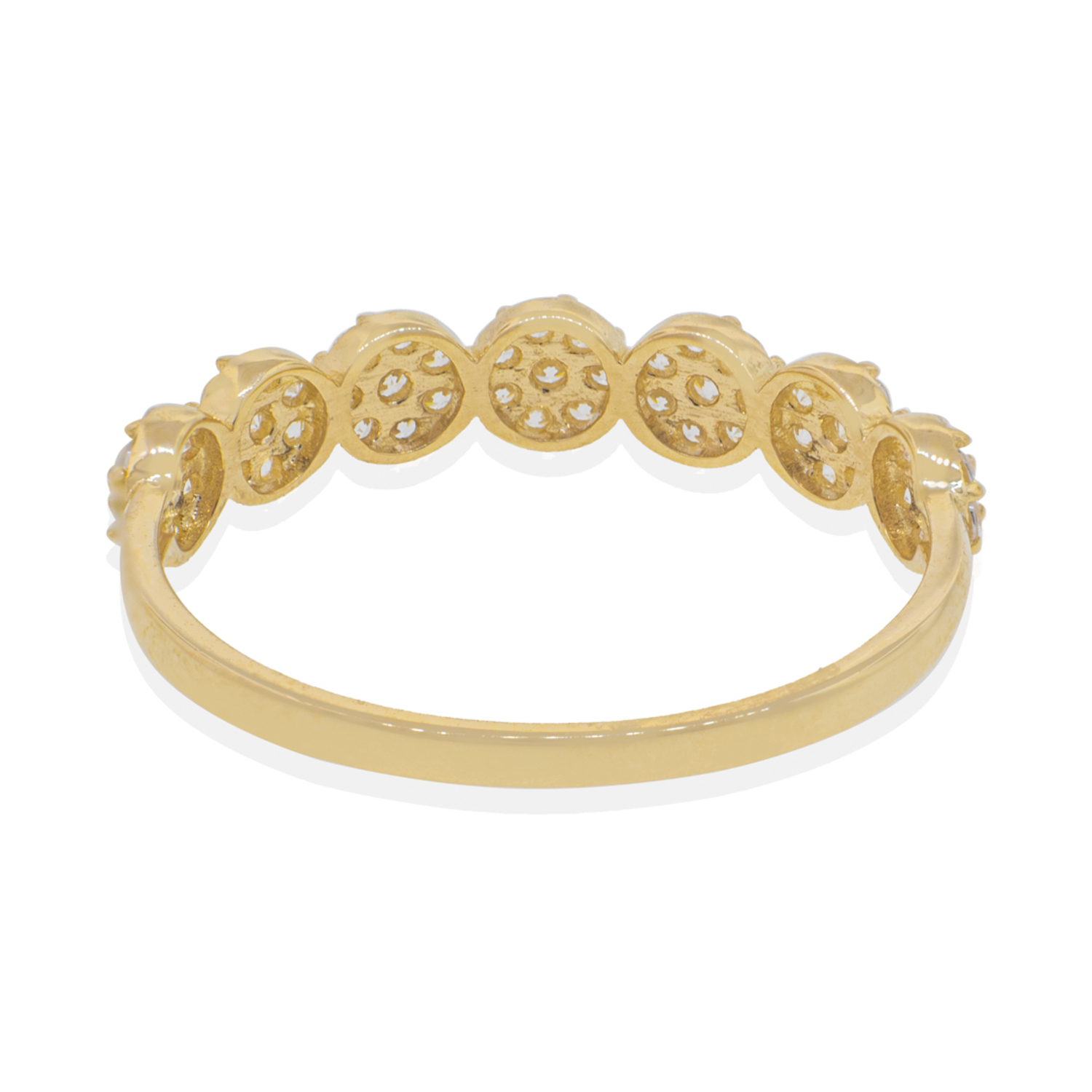 Anillo Compromiso de Oro 18Kt Flores Circones 3