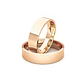 Par Argollas Matrimonio de Oro Miel 18kt Tubo Sagres de 5,0mm - Miniatura 1