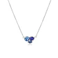 Collar de Plata Esterlina 925 Trio de Colores - Miniatura 2