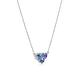 Collar de Plata Esterlina 925 Trio de Colores - Miniatura 3