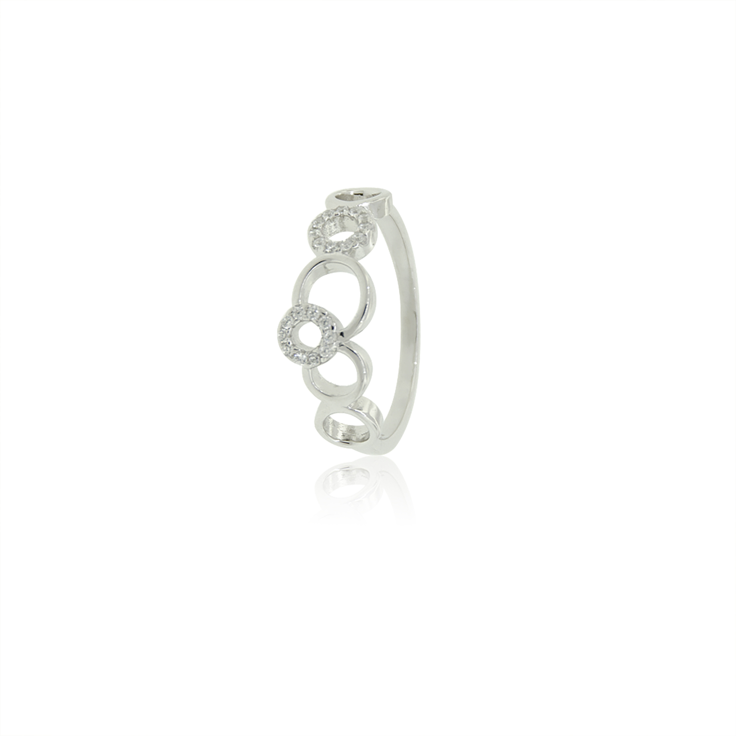 Anillo de Plata Esterlina 925 Infinitos Circonita 3