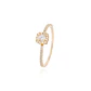 Anillo Oro Amarillo 18kt Circonita Central 3MM - Miniatura 1