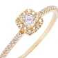 Anillo Oro Amarillo 18kt Circonita Central 3MM - Miniatura 2