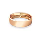 Argolla Matrimonio de Oro Miel 18kt Tubo ErgoFit Sagres de 5,0mm - Miniatura 2