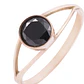 Anillo Oro Miel 18kt Moderno Onix 6mm - Miniatura 2