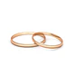 Par Argollas Matrimonio de Oro Rosado 18kt de 2,0mm Verona - Miniatura 2