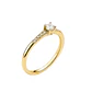 Anillo Oro Amarillo 18kt Circonita-Central 3MM - Miniatura 1
