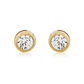 Aros de Oro 18kt Punto de Luz Circonitas - Miniatura 1