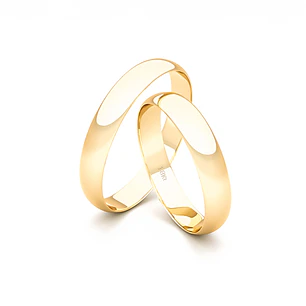 Par de Argollas Oro Amarillo 18kt Modelo Inglés Bari 3mm