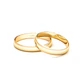Par de Argollas Oro Amarillo 18kt Modelo Inglés Bari 3mm - Miniatura 3