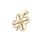 Colgante de Oro 18kt Cuatro Petalos Flor - Miniatura 1