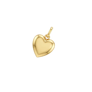 Colgante de Oro Miel 18kt Corazón Pequeño