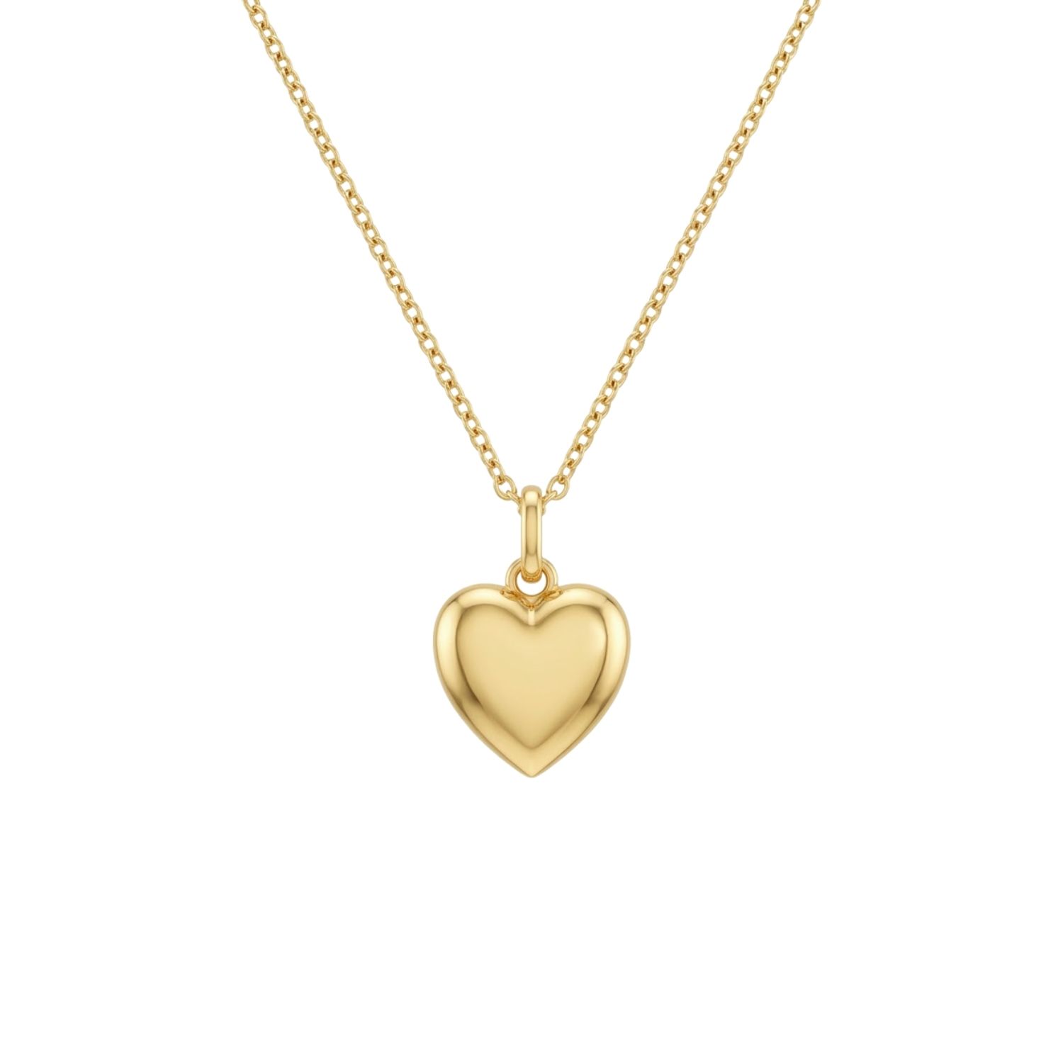 Colgante de Oro Miel 18kt Corazón Pequeño 3