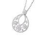 Collar de Oro Blanco 18kt con Diamantes de 71 Pts Totales SI/H Corte Brillante - Miniatura 2