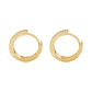 Aros de Oro Amarillo 18kt Argollas Doble Riel Circonita - Miniatura 2