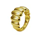 Anillo de Plata Esterlina 925 Bullet revestido en Oro 18kt - Miniatura 1