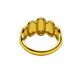 Anillo de Plata Esterlina 925 Bullet revestido en Oro 18kt - Miniatura 3