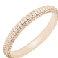 Anillo de Plata Esterlina Sin Fin con Circones Revestido en Oro 18kt - Miniatura 2