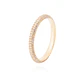 Anillo de Plata Esterlina Sin Fin con Circones Revestido en Oro 18kt - Miniatura 3