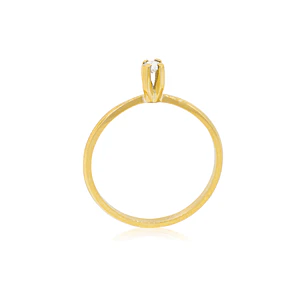 Anillo de compromiso Oro Amarillo 18kt Modelo Niza Solitario de 10ptos