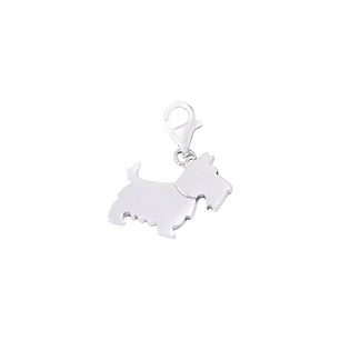 Colgante de Plata Esterlina 925 Perro Escoces