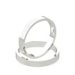 Par Argollas Matrimonio de Oro Blanco 18kt Modelo Treccia 5,0mm - Miniatura 1
