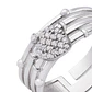 Anillo de Plata Esterlina 925 Corazón y Líneas - Miniatura 2