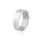 Anillo de Plata Esterlina 925 Corazón y Líneas - Miniatura 3