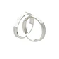 Par Argollas Matrimonio de Oro Blanco 18kt Modelo Treccia 5,0mm - Miniatura 3