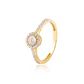 Anillo Compromiso de Oro 18Kt Circon Boton - Miniatura 1