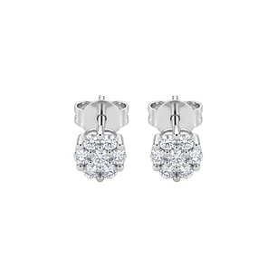 Aros Oro Amarillo 18kt Diamantes 17 Pts