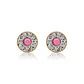 Aros de Oro 18kt Circulo de Rosa de Francia - Miniatura 1