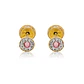 Aros de Oro 18kt Circulo de Rosa de Francia - Miniatura 2